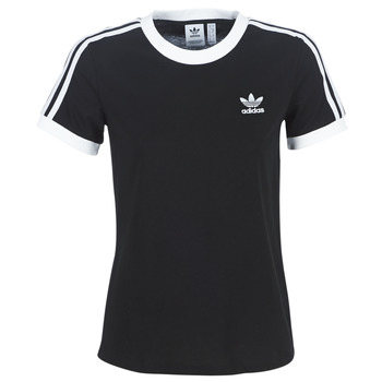 material Women short-sleeved t-shirts adidas Originals 3 STR TEE Black