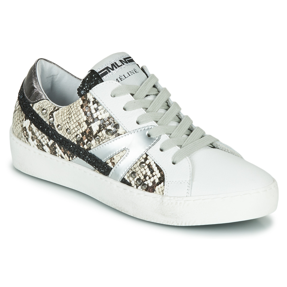 Shoes Women Low top trainers Meline PANNA White / Phyton