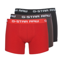 Underwear Men Boxer shorts G-Star Raw CLASSIC TRUNK CLR 3 PACK Black / Red / Brown