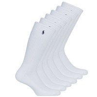 Underwear High socks Polo Ralph Lauren ASX110 6PK CR PP-CREW-6 PACK White