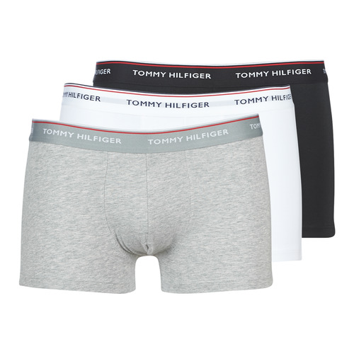 Tommy Hilfiger PREMIUM Grey / White / Black - Free delivery | Spartoo NET ! - Underwear Boxer shorts Men USD/$47.50