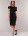 Clothing Women Short Dresses Lauren Ralph Lauren JERSEY SLEEVELESS COCKTAIL DRESS Black