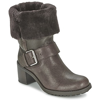 Shoes Women Mid boots Clarks PILICO PLACE Brown