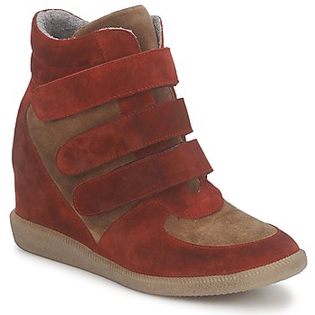 Shoes Women High top trainers Meline IMTEK BIS Brown / Red