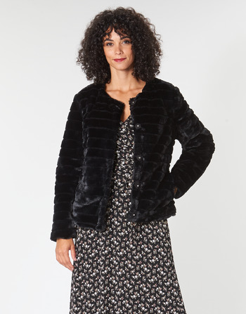 material Women coats Lauren Ralph Lauren FAUX CHUBBY Black