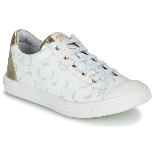 Shoes Girl Low top trainers GBB MATIA White / Gold