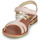 Shoes Girl Sandals GBB SAPELA Pink / Silver