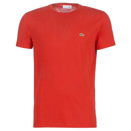 Lacoste TH6709 Red - Free delivery | Spartoo NET ! - Clothing short-sleeved  t-shirts Men