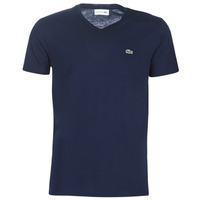 Clothing Men short-sleeved t-shirts Lacoste TH6710 Marine