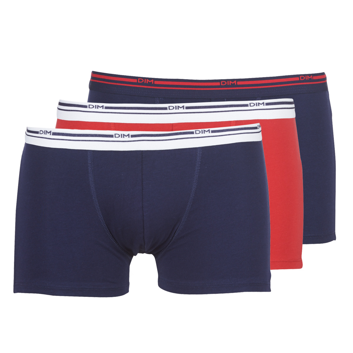 Underwear Men Boxer shorts DIM DAILY COLORS BOXER x3 Blue / Red