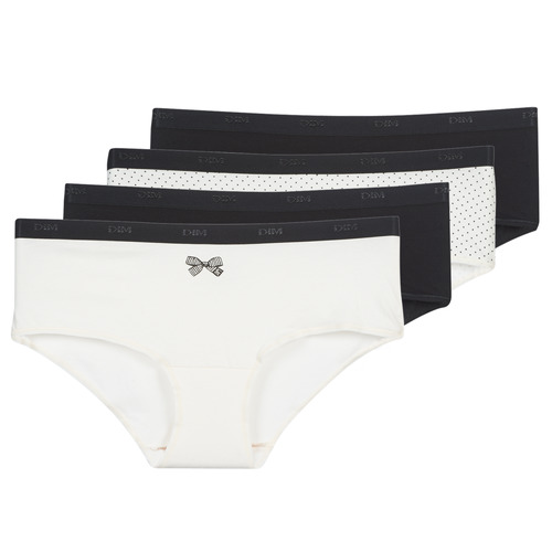Underwear Women Knickers/panties DIM POCKET COTON STRETCH x4 Black