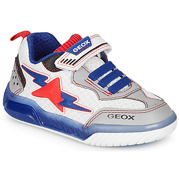 Shoes Boy Low top trainers Geox J INEK BOY White / Blue / Red