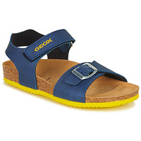 Shoes Boy Sandals Geox GHITA BOY Blue / Yellow