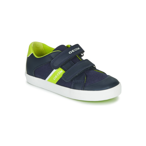 Geox GISLI BOY Marine / - Free delivery | Spartoo NET - Shoes Low top trainers Child USD/$34.40