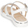 Shoes Women Sandals Geox D SANDAL HIVER Silver / White