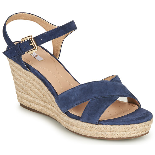 Geox D SOLEIL Blue - Free | Spartoo NET ! - Shoes Sandals Women