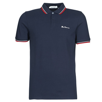 material Men short-sleeved polo shirts Ben Sherman SIGNATURE POLO Marine / Red / White
