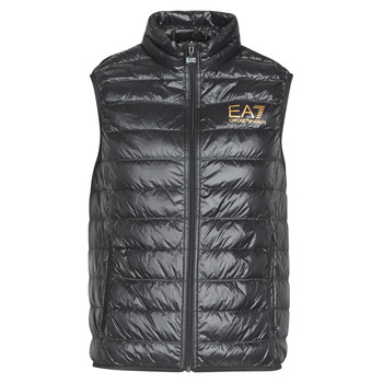 Clothing Men Duffel coats Emporio Armani EA7 CORE ID 8NPQ02 Black / Gold