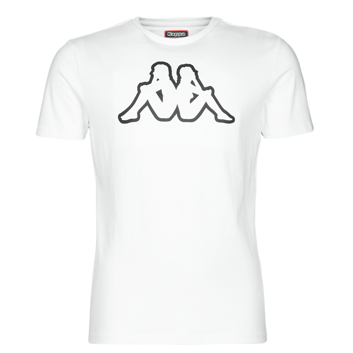 Clothing Men short-sleeved t-shirts Kappa CROMEN SLIM White