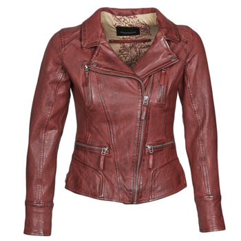 material Women Leather jackets / Imitation le Oakwood CAMERA Red