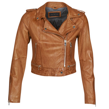 material Women Leather jackets / Imitation le Oakwood KYOTO Cognac