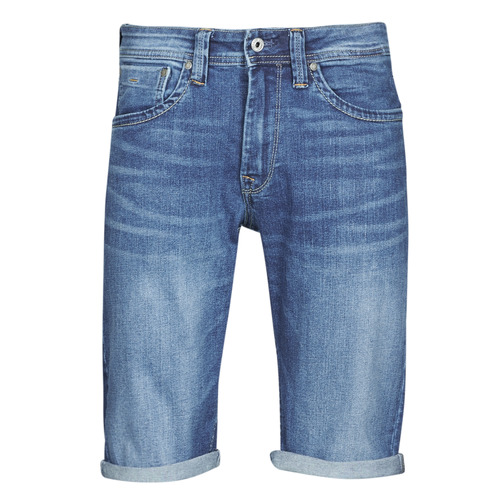 Pepe jeans CASH Blue / Medium - Free delivery Spartoo NET ! - Clothing Shorts / Bermudas Men USD/$57.60