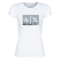 Clothing Women short-sleeved t-shirts Armani Exchange HANEL White