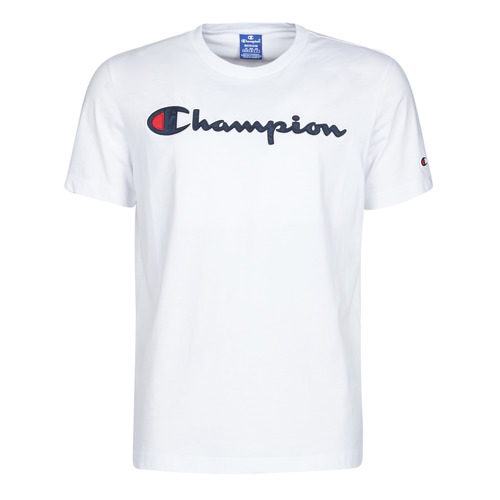Zwijgend het einde Verspilling Champion 214194 White - Free delivery | Spartoo NET ! - Clothing  short-sleeved t-shirts Men USD/$33.60
