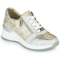 Shoes Women Low top trainers Rieker LEA Gold / Silver