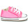 Shoes Girl Low top trainers Converse CHUCK TAYLOR FIRST STAR CANVAS HI Pink