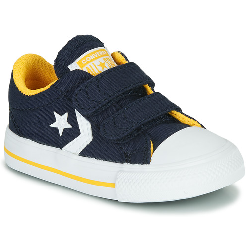 Converse STAR PLAYER 2V VARSITY CANVAS Blue - Free delivery | Spartoo NET !  - Shoes Low top trainers Child USD/$37.60