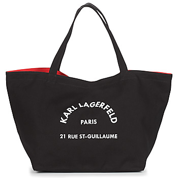 Bags Women Shopper bags Karl Lagerfeld RUE ST GUILLAUE CANVAS TOTE Black