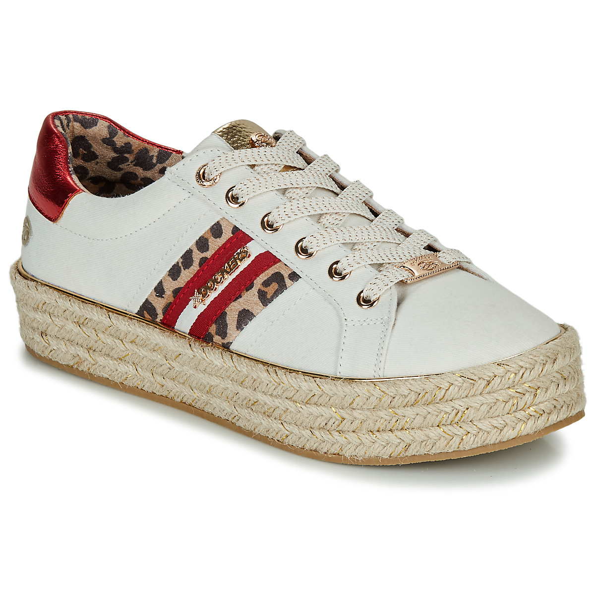 Shoes Women Low top trainers Dockers by Gerli 46GV202-509 White / Multi