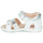 Shoes Girl Sandals Pablosky DINNA White / Silver