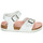 Shoes Girl Sandals Pablosky SATTO White / Silver