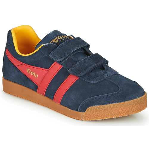 Shoes Children Low top trainers Gola HARRIER VELCRO Blue / Red
