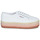 Shoes Women Low top trainers Superga 2790-COTCOLOROPEW White / Pink
