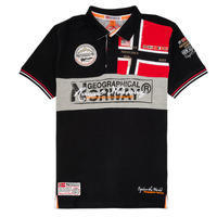 Clothing Boy short-sleeved polo shirts Geographical Norway KIDNEY Black