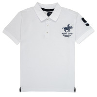 material Boy short-sleeved polo shirts Geographical Norway KAMPAI White