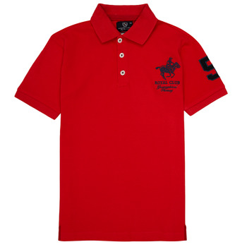 material Boy short-sleeved polo shirts Geographical Norway KAMPAI Red