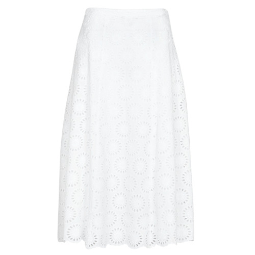 Clothing Women Skirts MICHAEL Michael Kors FLORAL EYLT LNG SKIRT White