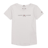 Clothing Girl short-sleeved t-shirts Tommy Hilfiger KG0KG05023 White