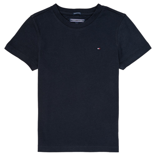 Clothing Boy short-sleeved t-shirts Tommy Hilfiger KB0KB04140 Marine