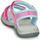 Shoes Girl Sandals Kangaroos K-LANE Pink / Blue