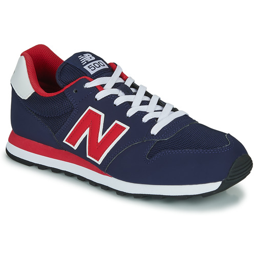 New Balance 500 Blue / Red - Free delivery | Spartoo NET ! - Shoes ...