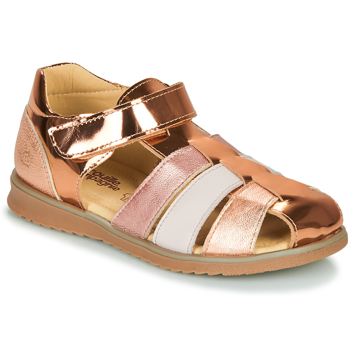 Shoes Girl Sandals Citrouille et Compagnie FRINOUI Bronze / Pink NG9156