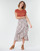 Clothing Women Skirts Betty London MADILOU White / Red