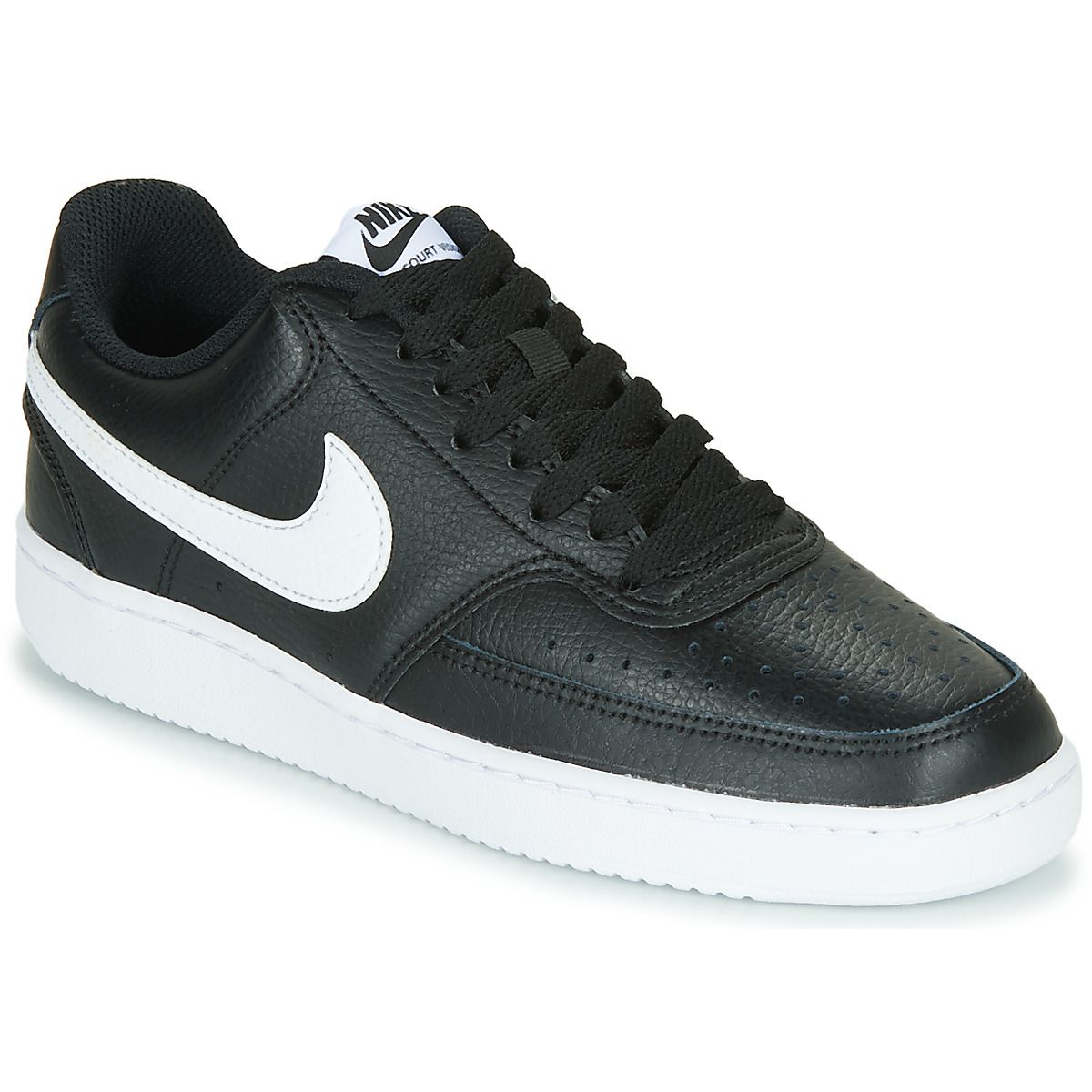 nike court vision low black and white