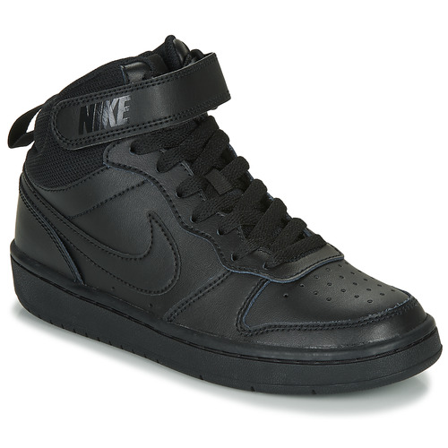 Nike Court Borough Mid 2 Gs Black Free Delivery Spartoo Net Shoes Low Top Trainers Child Usd 66 00