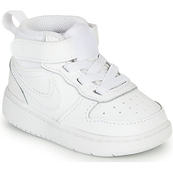 Shoes Children High top trainers Nike COURT BOROUGH MID 2 TD White